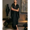 Goe Black Rope Kaftan