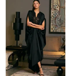Goe Black Rope Kaftan