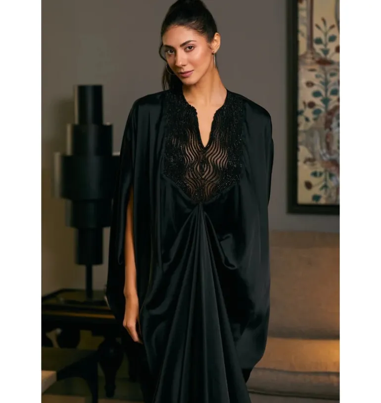 Goe Black Rope Kaftan