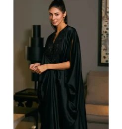 Goe Black Rope Kaftan