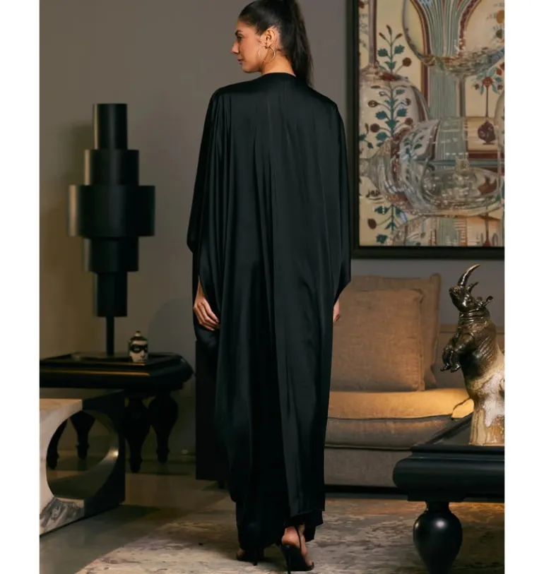 Goe Black Rope Kaftan