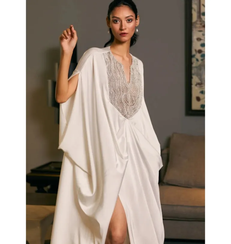 Goe White Rope Kaftan