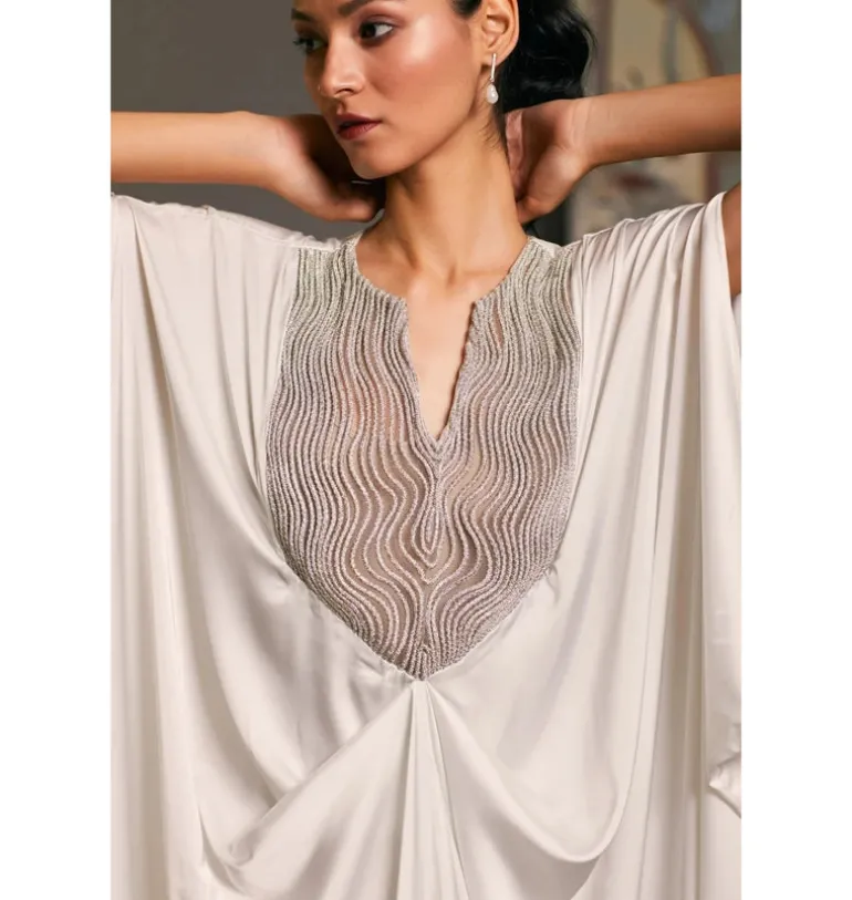 Goe White Rope Kaftan