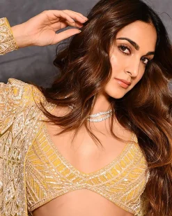 Gold Embroidered Jacket & Sharara Set