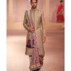 Gold Embroidered Lace Sherwani Set