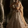 Gold Mirror Work Lehenga Set