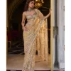 Gold Sequin Sari