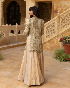 Gold Tissue Skirt Set