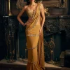 Gold Wrap Around Sari Set