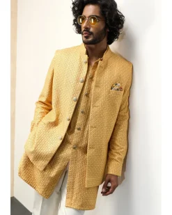 Golden Hour Front Open Kurta Set