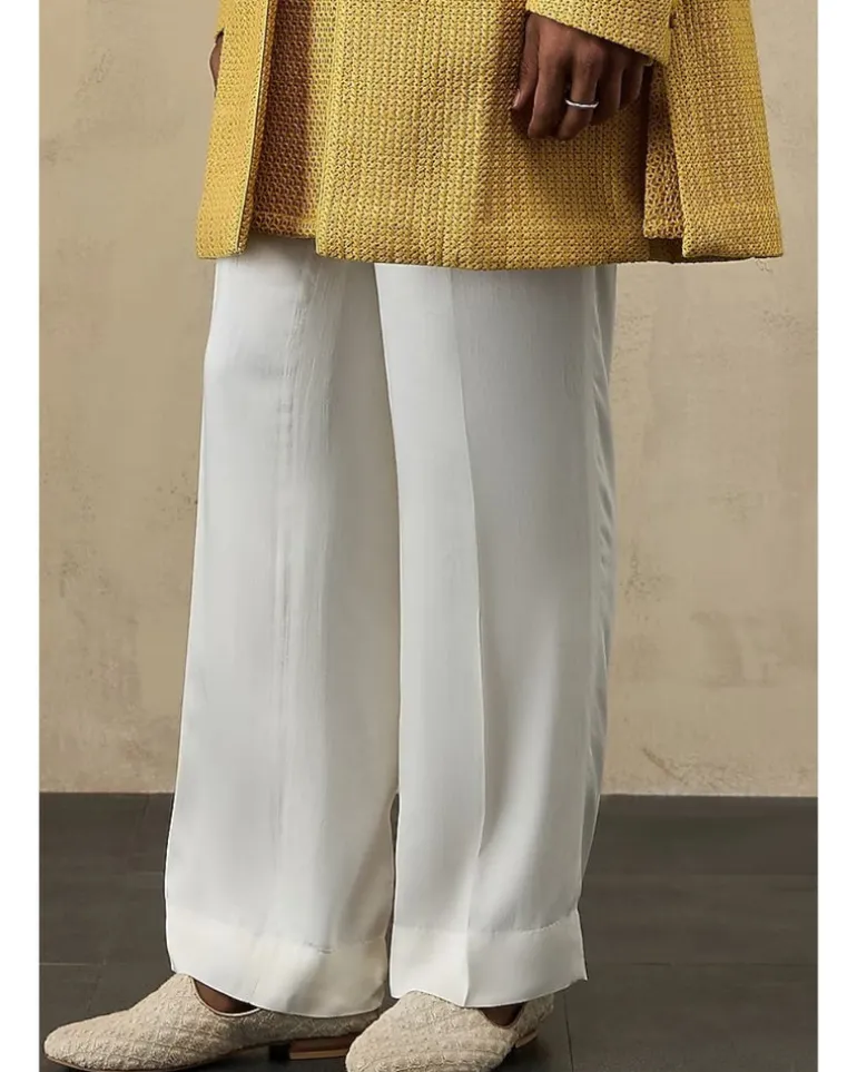 Golden Hour Jaal Luppi Button Kurta Set