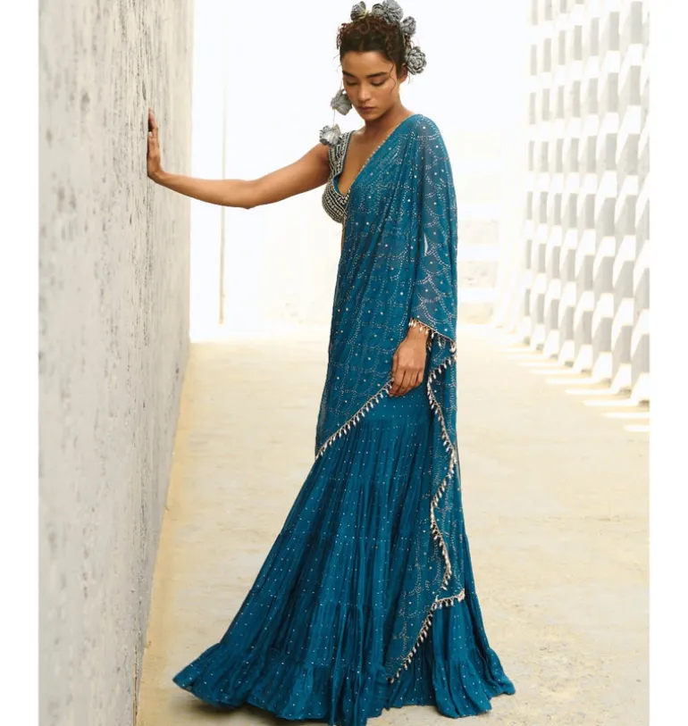 Grace Pre-Drape Sari Set