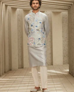 Gray Classic Kurta Set