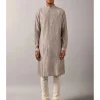 Grey & Ivory Embroidered Kurta Set