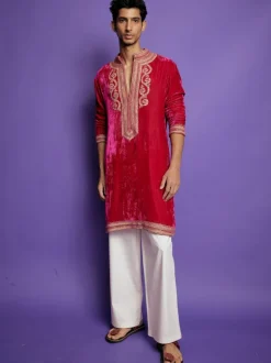 Gulabi Gulaal Embroidered Kurta Set