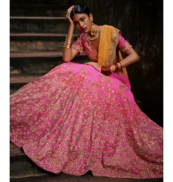 Gutha Phool Lehenga Set