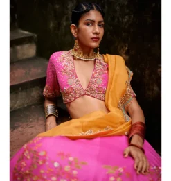 Gutha Phool Lehenga Set