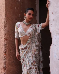 Hayami Pre- Draped Sari Set