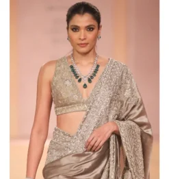 Hemangi Gold Sari Set