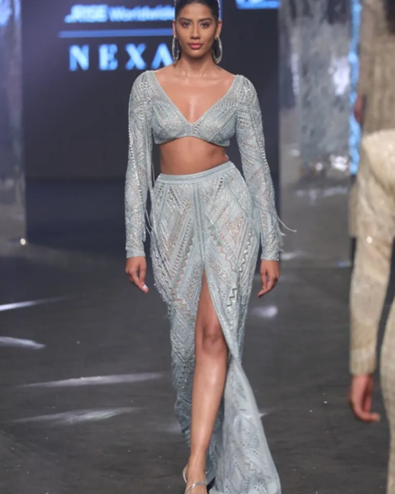 Ice Deep Blue Nina Skirt Set