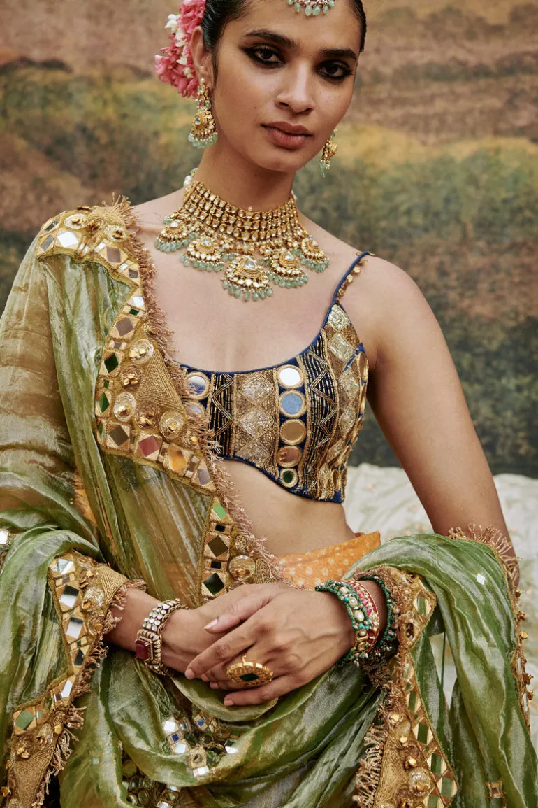 Ina Sheesh Lehenga Set