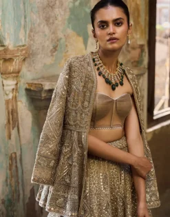 Ivore Embroidered Lehenga Set