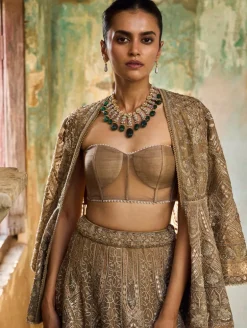 Ivore Embroidered Lehenga Set