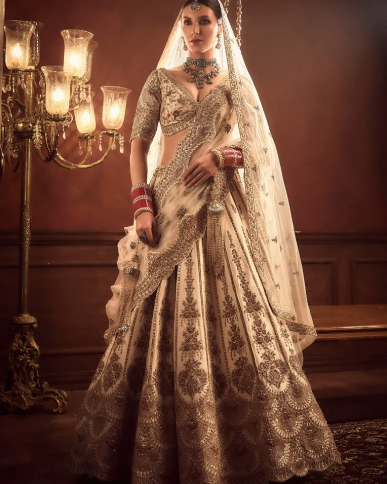 Ivory Aakruti Lehenga Set
