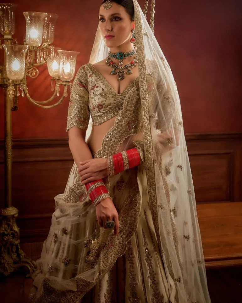 Ivory Aakruti Lehenga Set