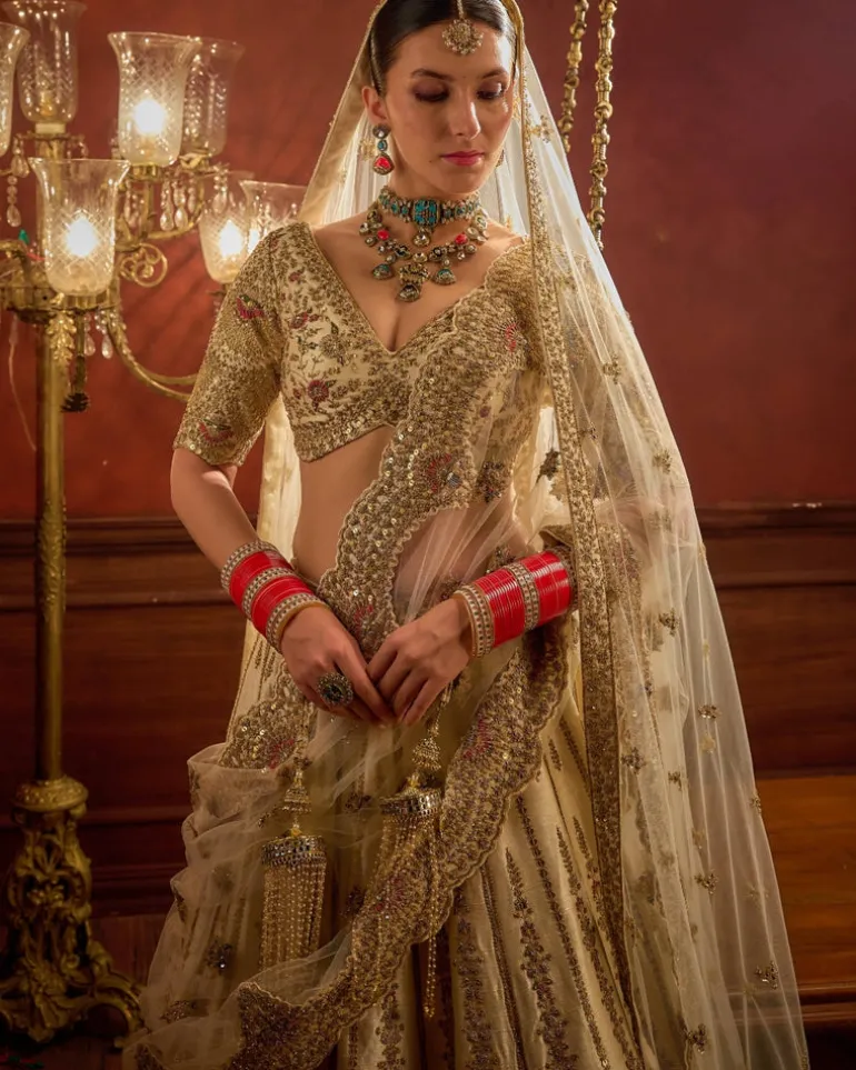 Ivory Aakruti Lehenga Set