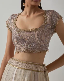 Ivory & Blush Lehenga Set