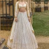 Ivory & Gold Highlighted Lehenga Set