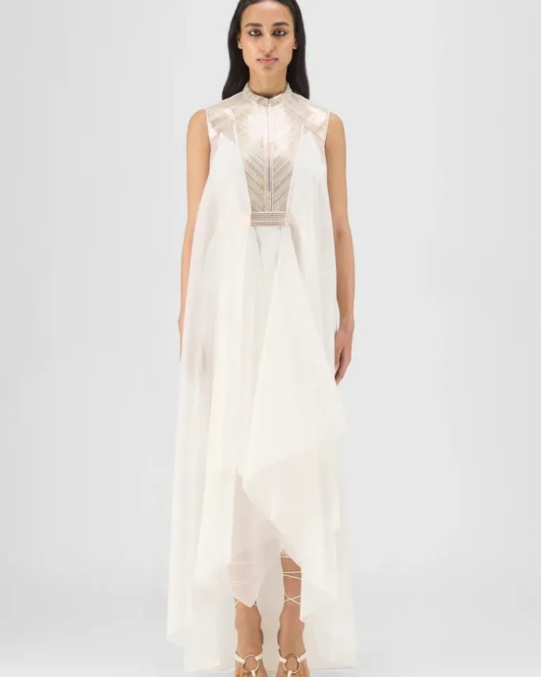 Ivory & Gold Kaftan Set