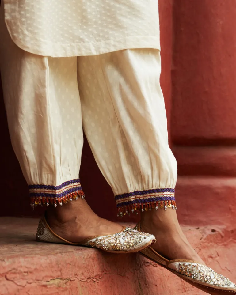 Ivory Breezy Kaftan Kurta Set