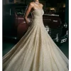Ivory Corset Fit Pearl Gown