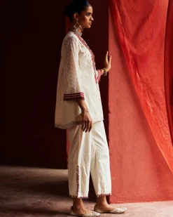 Ivory Embroidered Co-Ord Set