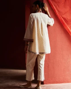 Ivory Embroidered Co-Ord Set