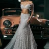Ivory Embroidered Mermaid Skirt Set