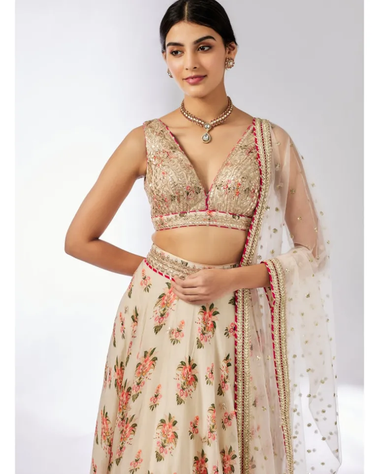 Ivory Esha Lehenga Set