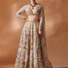 Ivory Full Sleeve Lehenga Set