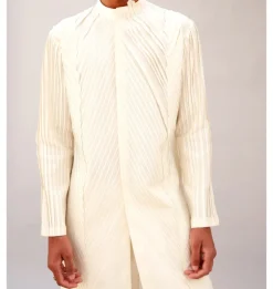 Ivory Geometric Kurta Set