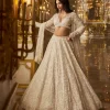 Ivory Gold Floral Lehenga Set