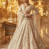 Ivory Gold Sequin Lehenga Set