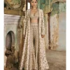 Ivory Jacket And Sharara Set
