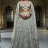 Ivory Mirror Work Lehenga Set
