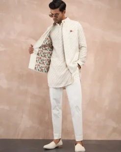 Ivory Nerds Kora Nehru Jacket Set