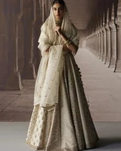 Ivory Panel Lehenga