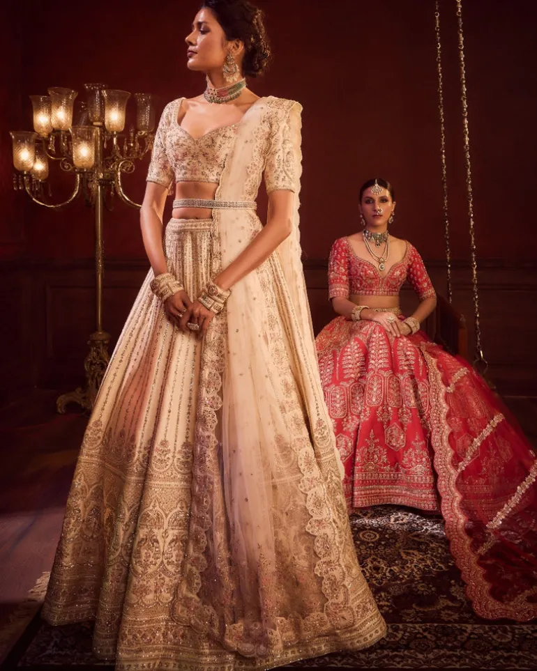 Ivory Shehnai Lehenga Set