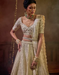 Ivory Shehnai Lehenga Set