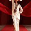 Ivory Short Kurta & Slit Pant Set